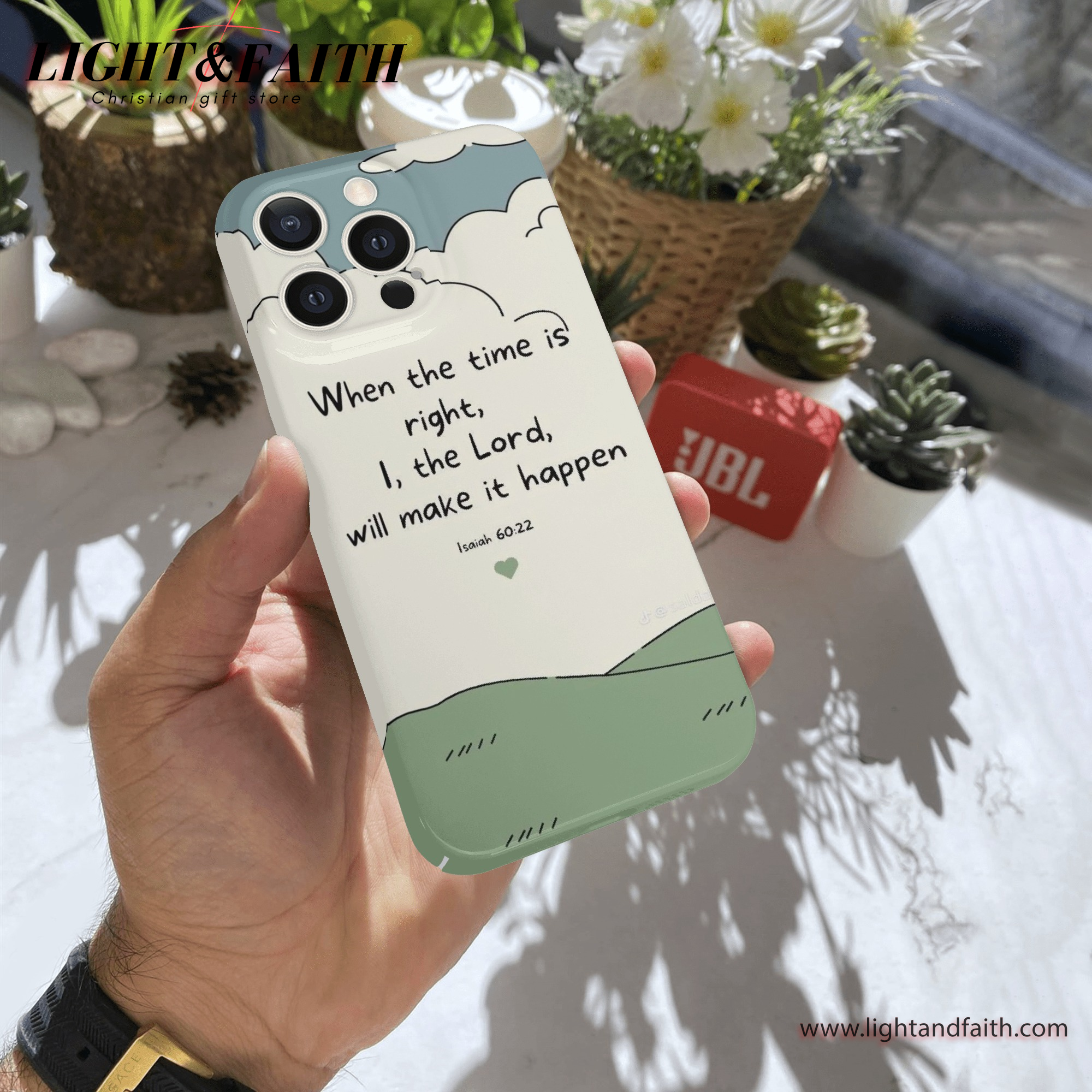 When the time is right - Isaiah 60:22 Phone Case, Christian Phone Case, Bible Verse Phone Case, Religious Gift, PCLAF41